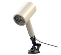 Appareil de chauffage de voiture 150 W 12 V avec angle réglable, élément chauffant résistant à l'oxydation et double ventouse pour une installation sécurisée du pare-brise (blanc)