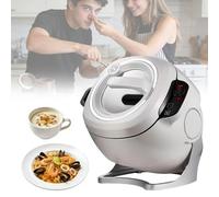 Appareil De Cuisson Automatique 6L Avec Wok Rotatif 360° Et Technologie Électromagnétique, Machine Multifonction Pour Cuisine Familiale