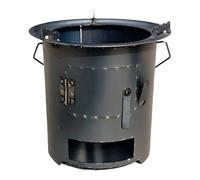 | Appareil de cuisson d'extérieur portable avec barbecue et pince | Four à fusée à bois pour camping - Pour la prévention d'urgence, le tourisme sac à dos, la randonnée, les voyages en camping-car