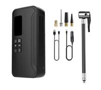 Appareil de démarrage de vélo et voiture - Gonfleur de pneu numérique avec lumière LED pour situations de basse pression inattendues - Gonfleur automatique avec affichage numérique
