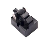 Appareil de démarrage pour compresseur de réfrigération, noir, 2 broches | Pièce de rechange pour réfrigérateur compact - Réparation et refroidissement - Travail d'entretien avec dispositif de