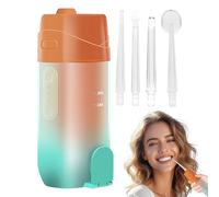 Appareil de Dentaire à Eau - Réservoir 240ml Dentaire Électrique,Irrigateur pour Dents et Brosse à Dents Portable pour Nettoyage Profond Hygiène Après Repas Voyages et Salle de
