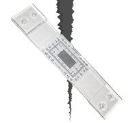 Appareil de des fissures, instrument de mesure d'angle de fissure, outil transparent, appareil de mesure vertical horizontal pour la construction de murs, maçonnerie, analyse d'inspection