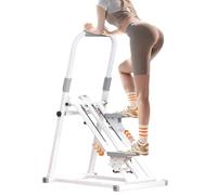 Appareil De Fitness À Domicile,Stepper,Appareil De Musculation Pour La Maison,Guidon Réglable,Capacité De Charge De 150 Kg White