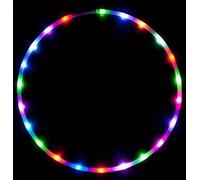 Appareil de fitness Dance, lumière LED colorée, hula hoop lumineux, 24 lumières, diamètre 90 cm, finition en couleurs aléatoires