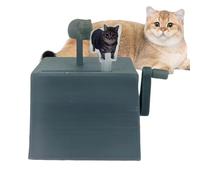 Appareil de jeu pour chat avec sons - Boîte à musique pour chat avec mécanisme à manivelle, connexion sonore sensible, jeu de rotation interactif avec mélodie comme accessoire pour animaux de petite