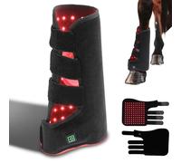 Appareil de luminothérapie LED rouge pour sabots de cheval, bottes pour chevaux à lumière infrarouge et rouge, soulage la douleur causée par un exercice vigoureux dans les jambes du cheval Left