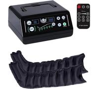 Appareil De Massage À Compression d'air pour Jambes,Bottes Pressothérapie,Avec télécommande,Enveloppement pour pieds, mollets et cuisses pour une relaxation à domicile,6 modes de massage