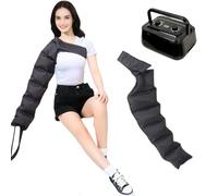 Appareil De Massage À Compression d'air pour Jambes, Pressotherapie Jambes Et Ventre, Massage Jambes Lourdes Et Douloureuses, Appareil Circulation Sanguine Jambes (Noir, 1 Arm)