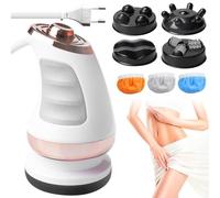 Appareil de massage cellulite électrique : appareil de massage anti-cellulite avec 3 têtes en tissu et 5 têtes de massage pour le ventre, les jambes, le massage de la cellulite, le levage de la peau