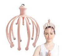Appareil de massage de la tête, appareil de massage portable pour spa de la tête Octopus Claw - Grattoir pour la tête des doigts, des balles de rouleau, des dents, gratte-tête pour une relaxation