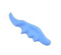 Appareil de massage de pouce en gel de silice - Design ergonomique - Portable - Bleu