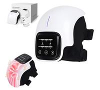 Appareil de massage des genoux portable, infrarouge, sangle de genou avec massage et chaleur, chauffage portable - 3 modes & réglable - Batterie de 3000 mAh pour l'arthrite, la raideur et la douleur