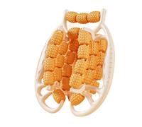 Appareil de massage des jambes à 29 rouleaux texturés en 3D for la relaxation des muscles des mollets et le soulagement du bas du dos.(Orange)