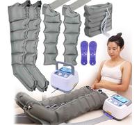 Appareil de massage des jambes à compression d'air 6/4 cavités, bottes de pressothérapie pour la taille, les jambes, le lymphœdème, la circulation, le gonflement, la relaxation, le soulagement de