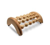 Appareil de Massage des Pieds en Bois Naturel - Masseur Pieds Shiatsu Madérothérapie - Rouleau de Massage Drainage Lymphatique et Relaxation - Discret et Pratique au Bureau ou à la Maison - Sun & Sia
