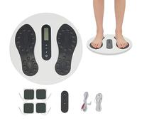 Appareil de massage des pieds, stimulateur de circulation sanguine pour les pieds et les jambes, massage EMS Foot Massager, soulage la neuropathie, les douleurs au genou et aux jambes, favorise la