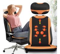 Appareil De Massage Dos Shiatsu5 Zones Synchronisées Siège Massant Fauteuil Massant Avec Chaleur Massage Dos Pour Nuque Épaules Lombar Télécommande Incluse Design Modulaire Et Réglage Hauteur