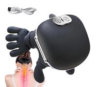 Appareil de massage du cou : massage électrique rechargeable avec chaleur 2 modes, outil pour soulager les douleurs de relaxation corporelle, kit de massage sans fil, kit de thérapie N