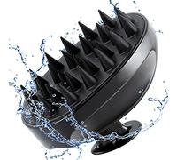 Appareil de massage du cuir chevelu, brosse à shampoing, brosse de massage du cuir chevelu, masseur de tête pour le stress, la croissance des cheveux, brosse de douche pour femme, homme, enfant, noir