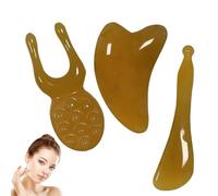 Appareil de massage du visage - 3 pièces de résine pour soin manuel de modelage - Outil de contour du visage - Pour hommes et femmes à la maison - Spa - Chambre à coucher - Routine de beauté - Soin