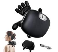 Appareil de massage électrique 4D pour la nuque, les épaules, 3 réglages de massage et 2 niveaux de chauffage, appareil de massage électrique avec chaleur the Master sans fil pour épaules, cou, dos
