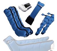 Appareil De Massage éLectrique à Compression D'Air Pour Les Jambes - Bottes Pressothérapie Jambes 6 Cavités, Avec TéLéCommande, Favorise La Circulation Sanguine