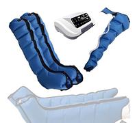 Appareil De Massage éLectrique à Compression D'Air Pour Les Jambes - Bottes Pressothérapie Jambes 6 Cavités, Avec TéLéCommande, Favorise La Circulation Sanguine