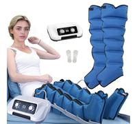 Appareil de massage électrique à compression d'air - Traitement des lipœdèmes des jambes, drainage lymphatique, relaxation complète du corps avec pression réglable chronométrée