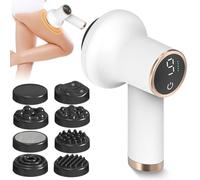 Appareil de massage électrique anti-cellulite, anti-cellulite, portable avec 8 accessoires interchangeables, raffermissant, soulage la fatigue des jambes, du cou, des épaules, de la taille, du ventre