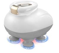 Appareil de massage électrique de la tête IPX7 étanche avec 4 têtes de massage et 3 modes de massage, appareil de massage corporel pour soulager le stress