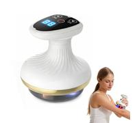 Appareil de massage électrique Gua Sha 4 en 1 avec ventouse sous vide avec 9 niveaux et 9 niveaux de chauffage - Rechargeable et sans fil - Appareil de sculpture du corps contre la cellulite et les