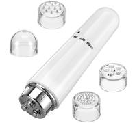 Appareil de Massage Facial Électrique ABS Blanc, Contours du Visage et Yeux | Design Électroplaqué Élégant, Forme Ergonomique Compacte, Facile à Utiliser Chez Soi, en Voyage le Coucher