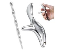 Appareil de massage Gua Sha en acier inoxydable et stylo d'acupuncture, pierre Gua Sha avec poignée ergonomique, avec massage des points de déclenchement, soulagement des tissus profonds pour les