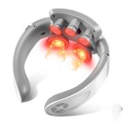 Appareil de massage intelligent pour la nuque avec fonction de chaleur à double impulsion, vibration, masseur Shiatsu électrique pour épaules, cou, portable, pour bureau, maison, emballage en anglais