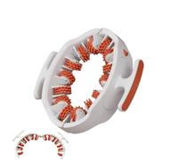 Appareil de massage manuel à roulettes. Conçu pour les cuisses et les fesses. Façonnage manuel. Améliore l'œdème. Aucune pile requise. Injecte de la vitalité aux peaux fatiguées. (couleur orange)