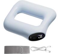 Appareil de massage multifonctionnel en forme d'anneau, remodèle l'ensemble du corps ; appareil de massage chauffant ; brûle les graisses, appareil de massage des fascias de tout le corps. (bleu)