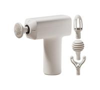 Appareil de massage musculaire, appareil de thérapie des fascias, pistolets à tissus profonds, moteur silencieux rechargeable, 4 têtes interchangeables pour salle de sport, maison, voyage