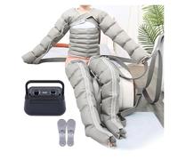 Appareil de Massage par Air Comprimé 6 Chambres - Massage Corps Entier avec Pression Réglable et Minuterie, Idéal pour Détente des Jambes, Bras et Taille, Améliore la Circulation Sanguine