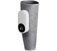 Appareil de massage par compression d’air avec chaleur, gris étoilé, appareil de massage sans fil pour mollets, 3 modes, manchon pour mollets, minuterie 15 min, réglage facile, sangles ajustables