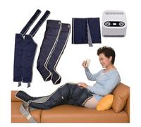 Appareil de Massage par Compression d'Air pour Jambes et Bras | Système de Récupération 6 Chambres pour Douleurs Musculaires, Circulation et Bien-être Lymphatique | Enveloppe Lumbaire Incluse