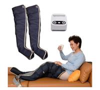 Appareil de Massage par Compression d'Air pour Jambes et Bras | Système de Récupération 6 Chambres pour Douleurs Musculaires, Circulation et Bien-être Lymphatique | Enveloppe Lumbaire Incluse