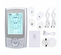 Appareil De Massage Par Impulsions, Stimulateur Musculaire, Masseur Par Impulsions, Rechargeable, Avec 20 Vitesses Et 36 Modes, Appareil De Massage Par Stimulation Nerveuse,Silver