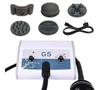 Appareil de massage par vibration G5 avec 5 têtes remplaçables - Appareil de massage des graisses - Équipement de beauté pour bras, taille, jambes