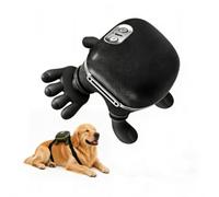 Appareil De Massage Portatif Pour Chiens Et Chats, Masseur éLectrique Pour Animaux Compagnie Chauffage Doux, ArrêT Automatique, Chargement Sans Fil Et Commande Seul Bouton (Noir)