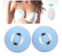 Appareil de massage pour l'augmentation mammaire 3 modes de lumière rouge et bleue en silicone avec télécommande sans fil électrique et rechargeable stimulant les points d'acupuncture