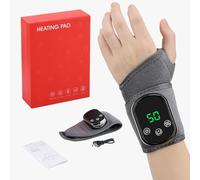 Appareil de massage rechargeable pour le syndrome du canal carpien, avec 5 Niveaux de Chaleur, 3 Modes de Massage, Masseur de Poignet portables pour les mains afin de soulager la douleur