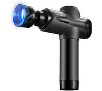 Terraillon Pistolet de massage Gun Massager Expert, 20 vitesses, écran digital, 5 embouts, Noir