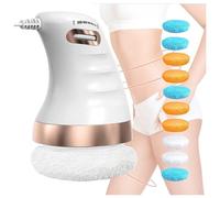 Appareil De Massage Vibrant, avec 10 Tampons Doux pour La Peau Vibra, Vitesse RéGlable,Confortable à Tenir Machine De Massage, pour Bras, Taille, Jambes, Fesses