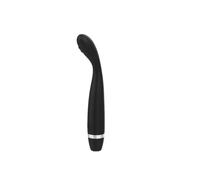 Appareil de massage vibrant manuel en forme de doigt H117 | Appareil de massage en silicone, une unité, alimenté par batterie et à commande manuelle(Black-Unheated)